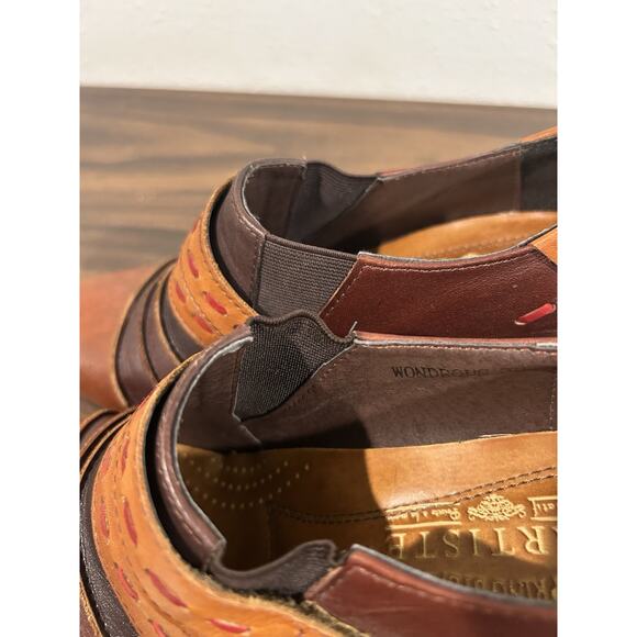 L'Artiste Spring Step Wondrous Brown Leather Heel Boots Pumps Size EU 38 US 7.5 - Picture 12 of 13